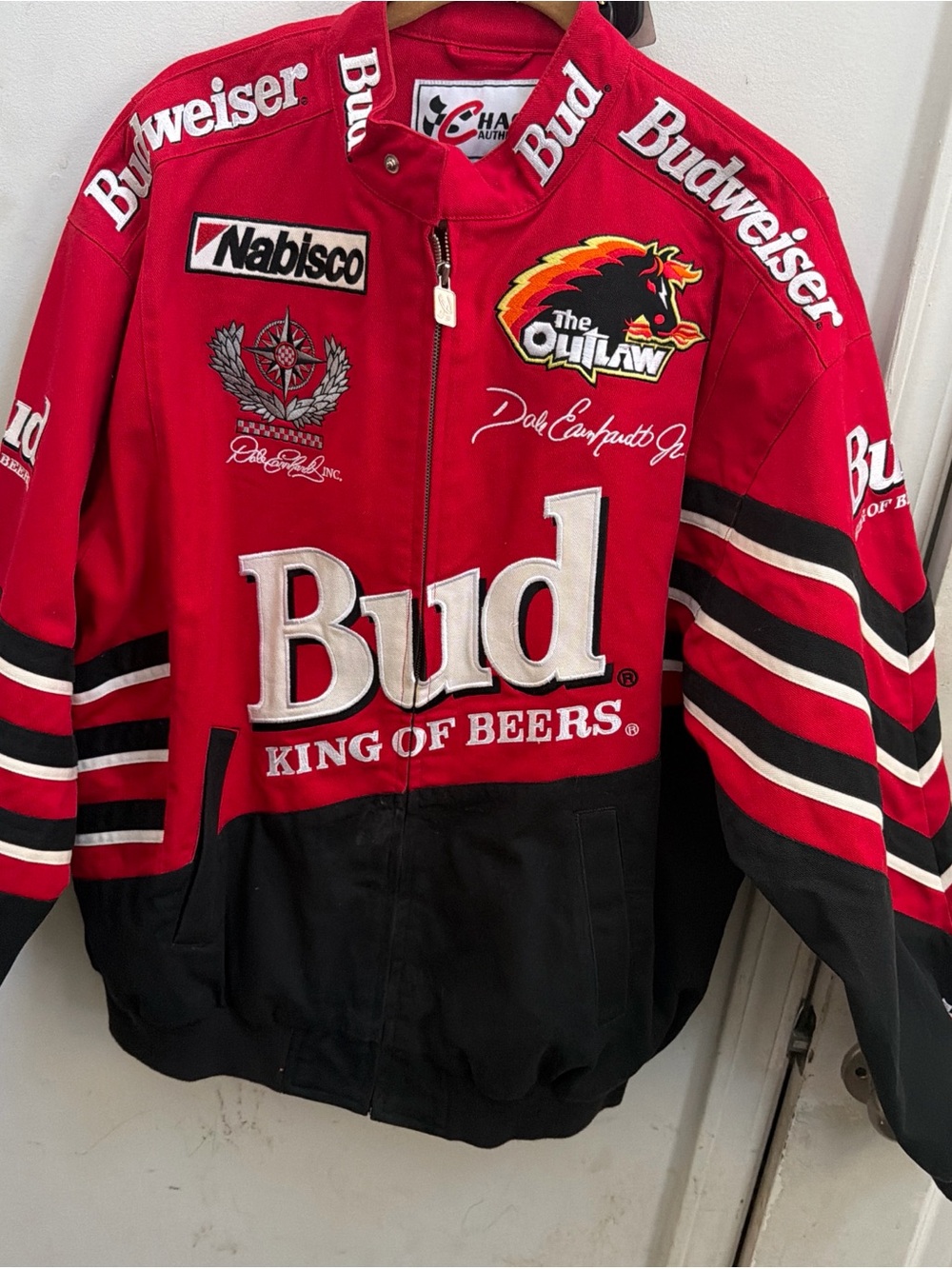 Rare Budweiser Bomber Jacket king of king sz large